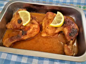 Roasted Chicken Thighs in Marinade