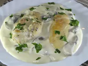 Chicken with Mushrooms and Cream