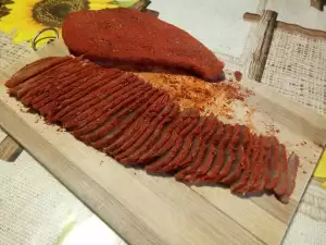 Chicken Pastrami, Dried in the Refrigerator