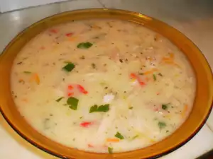 Chicken Soup with Boiled Thickening Agent