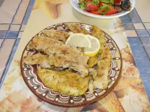 Marinated Chicken Fillets on a Grill Pan