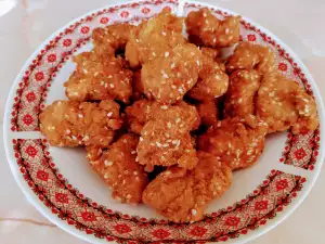 Chicken Bites with Honey and Sesame Seeds