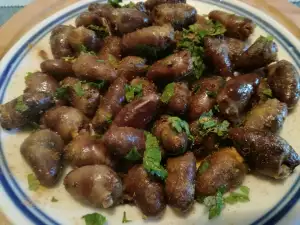 Pan-Fried Chicken Hearts in Butter