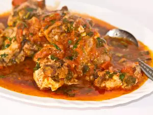 Moldovian Chicken with Red Wine