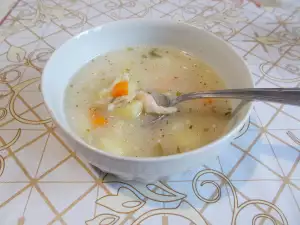 Chicken Soup with Potatoes and Rice