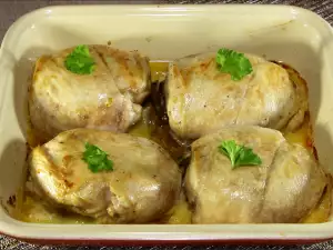 Stuffed Chicken with Mushrooms and Cheese