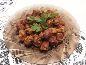 Unique Chicken Hearts with Soy Sauce