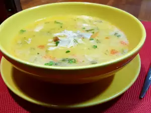 Chicken Soup with Vermicelli and Thickening Agent