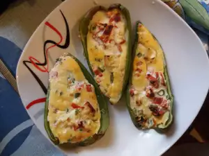 Stuffed Peppers with Cottage Cheese and Tofu