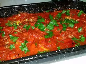 Lazy Peppers with Tomato Sauce