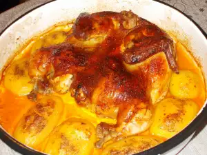 Drunken Chicken with Potatoes