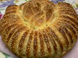 Pita with Feta Cheese and Savory