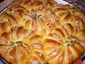 Flower Pita with Feta Cheese