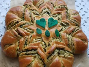 Beautiful Pita with Spinach and Feta Cheese