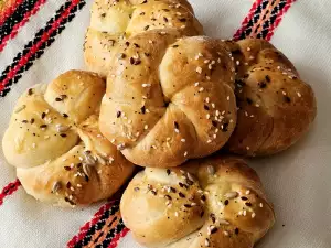 Bread Buns with White Cheese in the Air Fryer