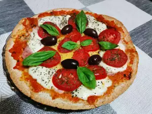 Quick Pizza with Tortilla Crust