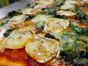 Spinach and Goat Cheese Pizza