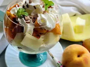 Fruit Salad with Whipped Cream