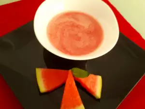 Refreshing Fruit Soup with Melon and Watermelon