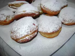 Fluffy Donuts with Powdered Sugar