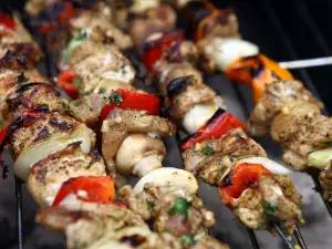 Marinated Pork Skewers on the Grill