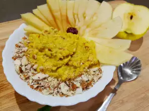 Porridge with Oats, Apples and Almonds