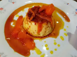 Orange Flan with Custard