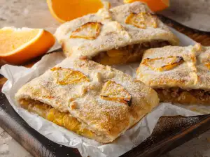 Orange Puff Pastry Strudel