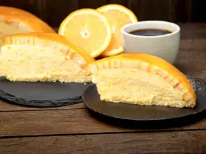 Orange Charlotte Cake with Citrus Cream