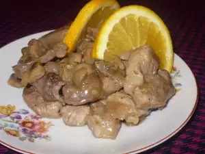 Glazed Citrus Pork with Mushrooms