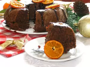 Vegan Cake with Semolina and Tangerines