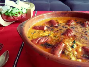 Oven-Baked Beans with Sausage