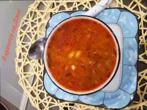 Vegan Bean Soup with Spearmint