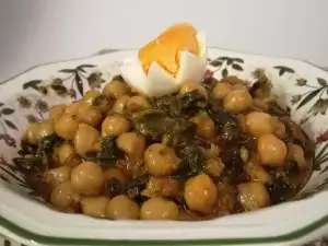 Spanish- Stew with Chickpeas and Spinach (Potaje)