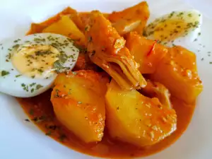 Potato Stew with Pine Nuts and Saffron