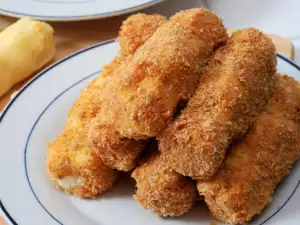 Potato Croquettes with Cottage Cheese