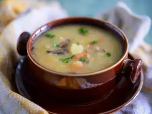 Mushroom, Potato and Carrot Soup