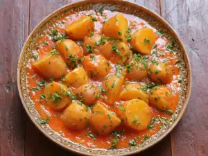 Potatoes in Tomato Sauce