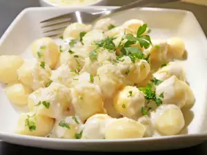 Potato Gnocchi in Cream Sauce