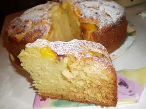 Peach Sponge Cake