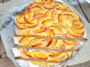 Peach Butter Cake with Cream