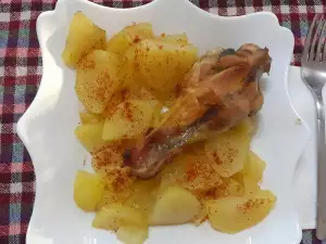 Baked Turkey Drumsticks with New Potatoes