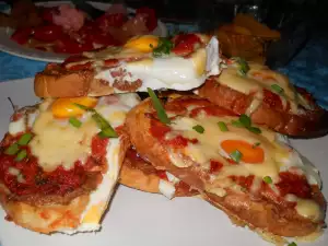 Triple Baked Sandwiches with Eggs