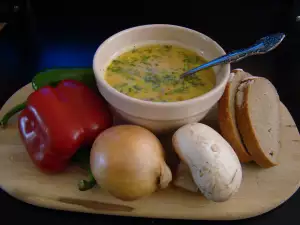 Spring mushroom soup