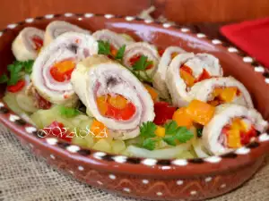 Pepper and Turkey Rolls