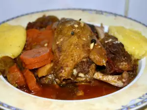 Turkey Legs with Vegetables in a Pressure Cooker