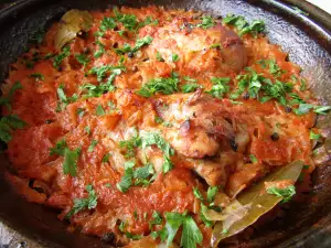 Oven-Baked Turkey Legs with Cabbage