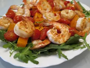 Warm Pumpkin and Shrimp Salad