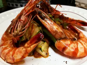 Wok-Fried King Prawns