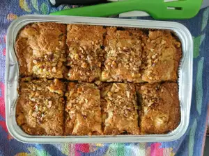 Apple Cake with Walnuts and Cinnamon